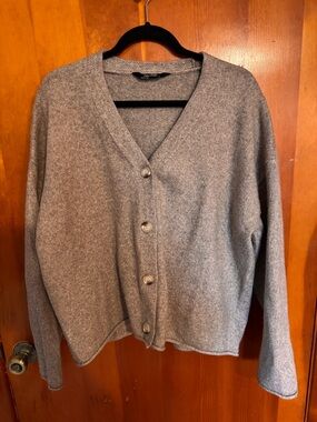 Members Mark V-Neck Button Cardigan Sweater